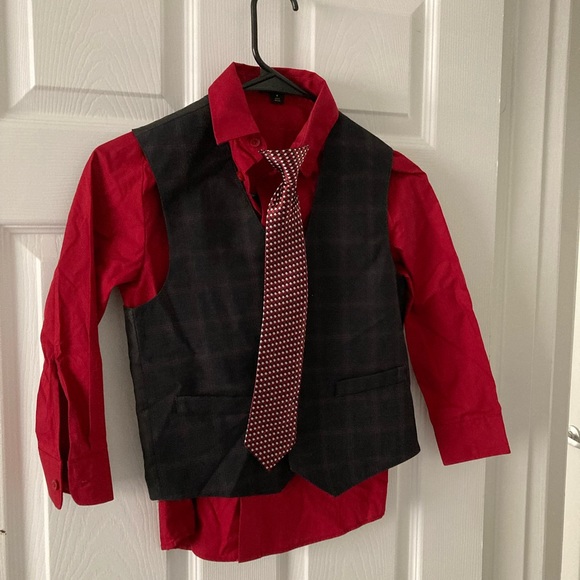 Other - Kids Dress Shirt Vest & Tie